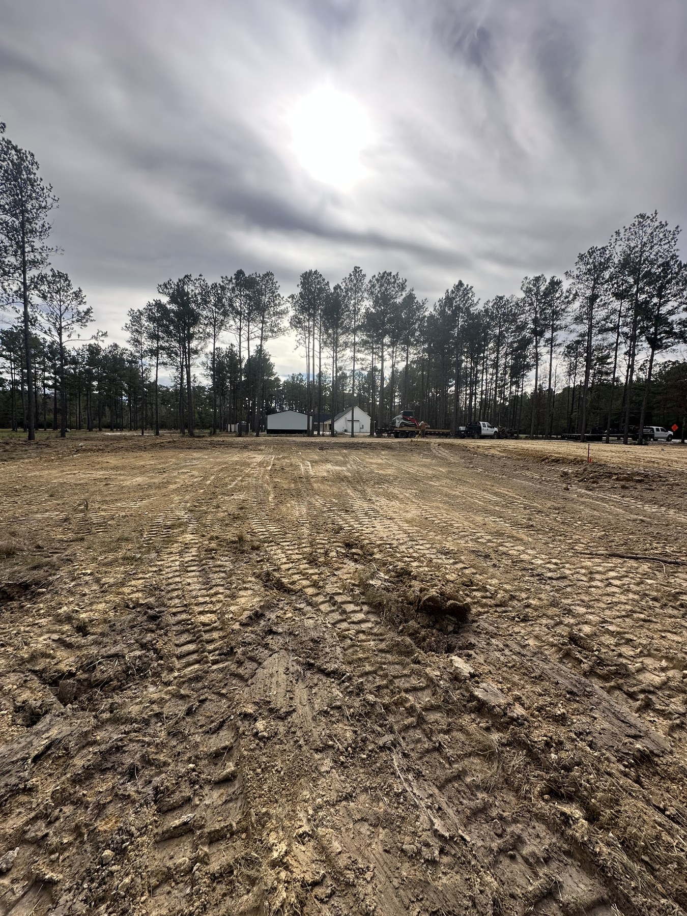 Open cleared ground after site work